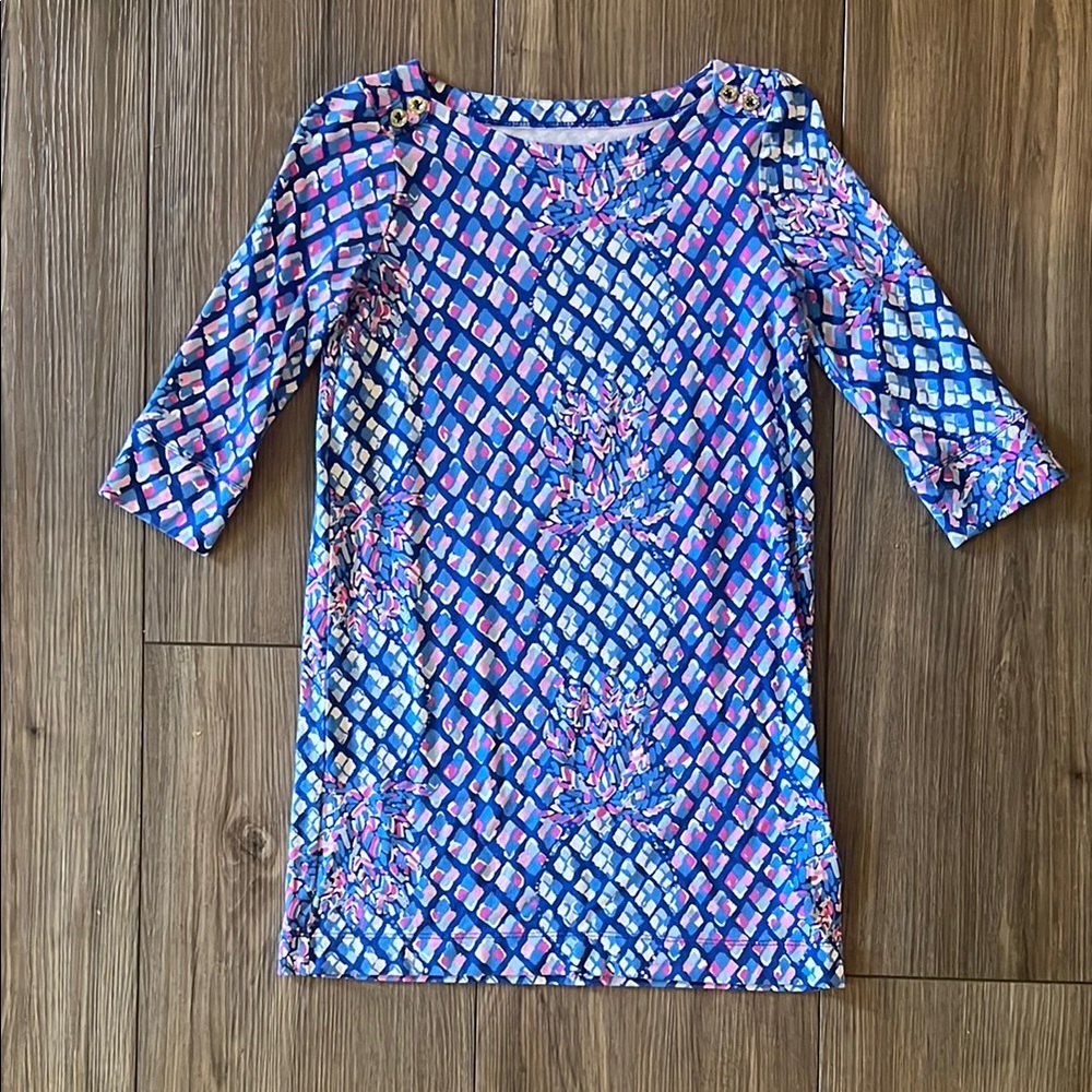 Lilly Pulitzer Colorful Pineapple Pattern Dress
